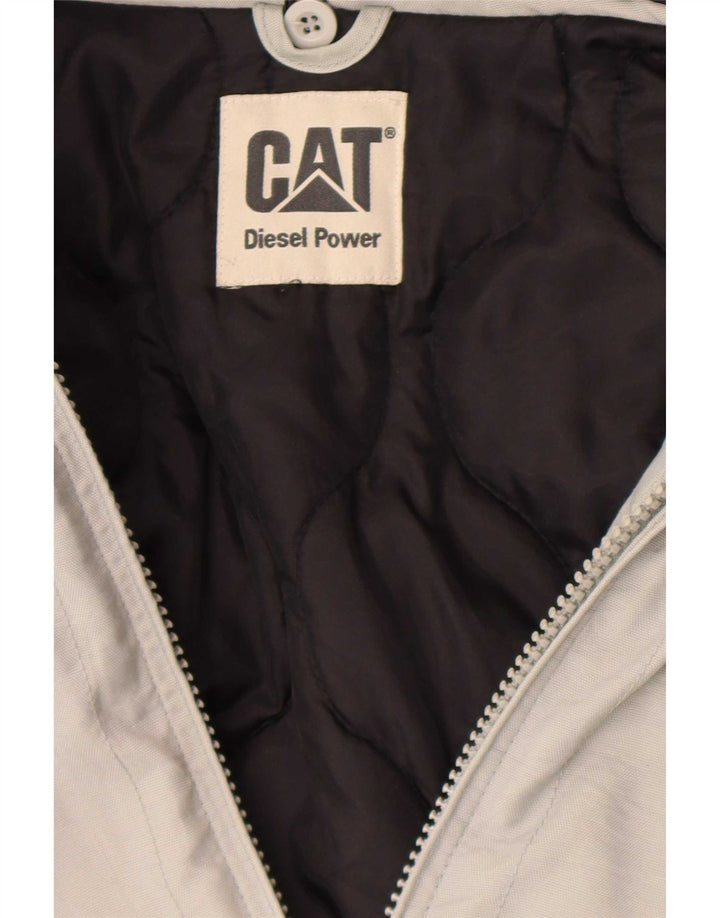 Caterpillar Herren-Windbreaker-Jacke, UK 38, Mittelgrau, Farbblock