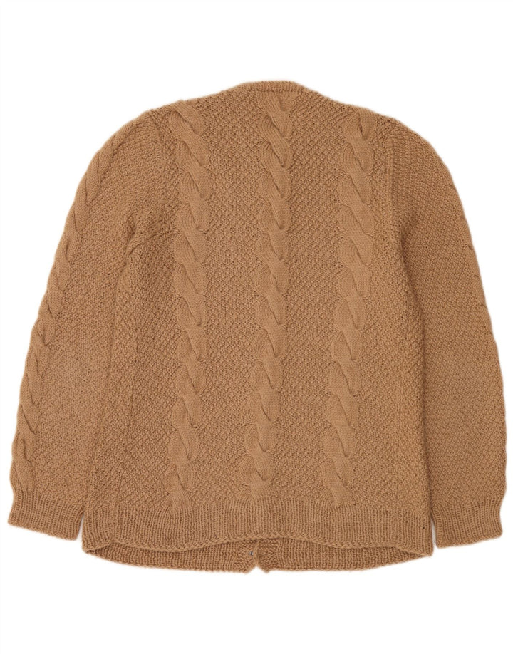 Vintage Herren Strickjacke Pullover Groß Beige