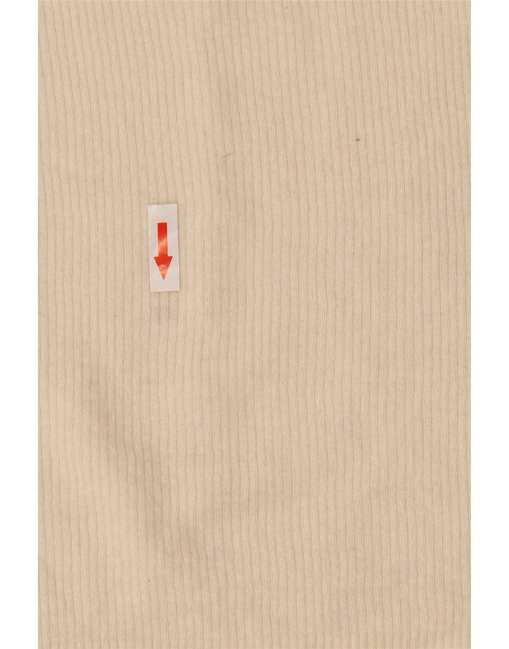 Massimo Dutti Damen Crop Cardigan Pullover UK 8 Small Off White