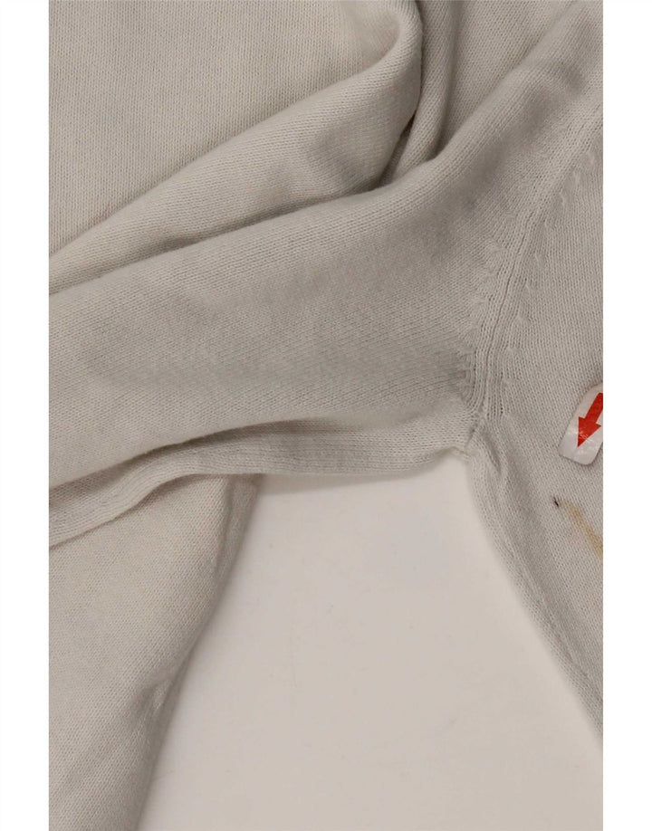 North Sails Damen-Pullover mit Rundhalsausschnitt, UK 14, mittelgraue Baumwolle