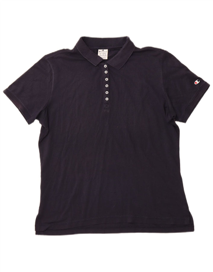 CHAMPION Damen Poloshirt UK 22 2XL Marineblau