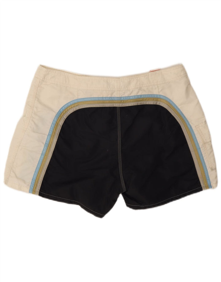 Sundek Herren-Badeshorts, groß, weißes Colourblock-Nylon