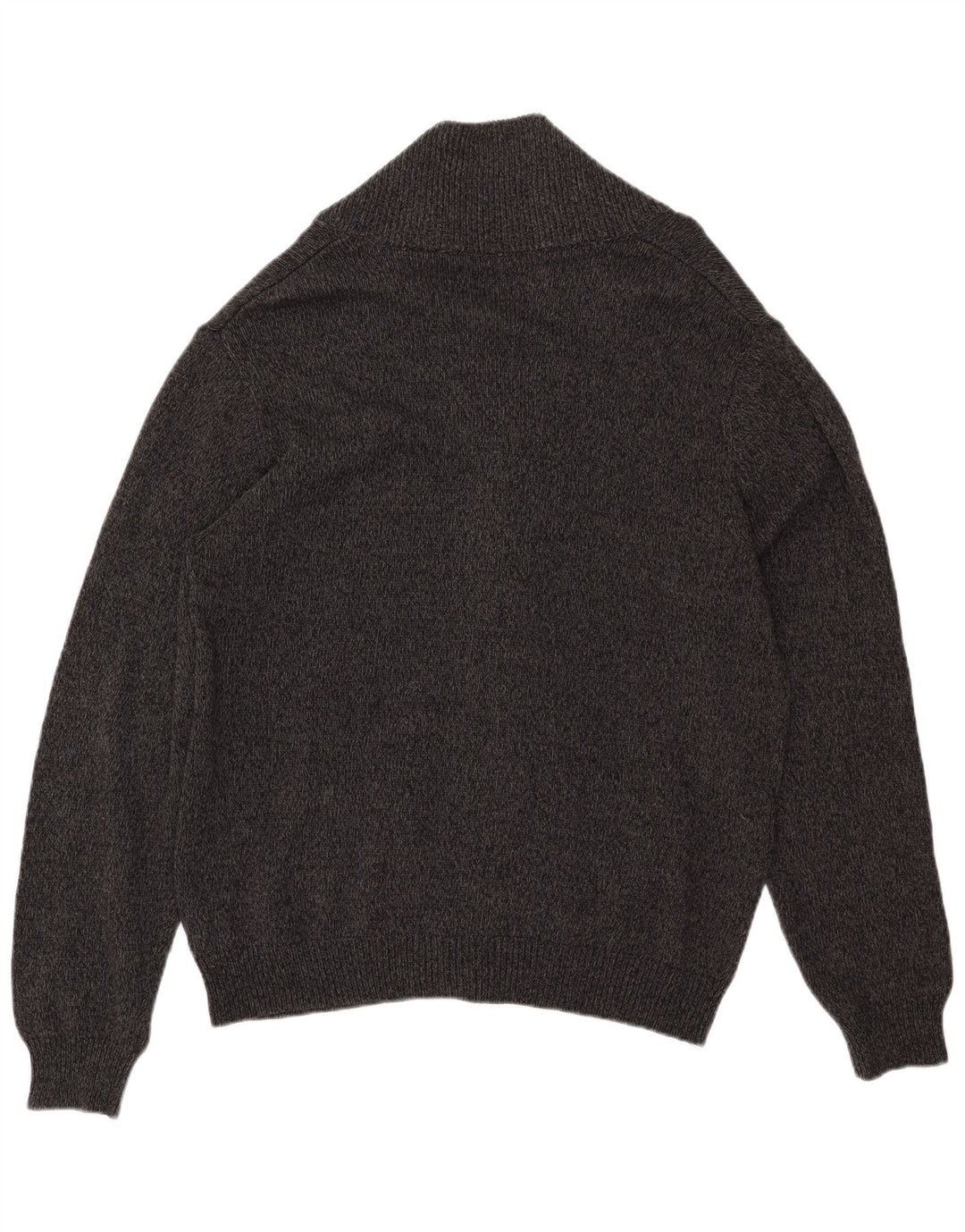 CHAPS Herren-Cardigan-Pullover XL, grau gefleckte Baumwolle