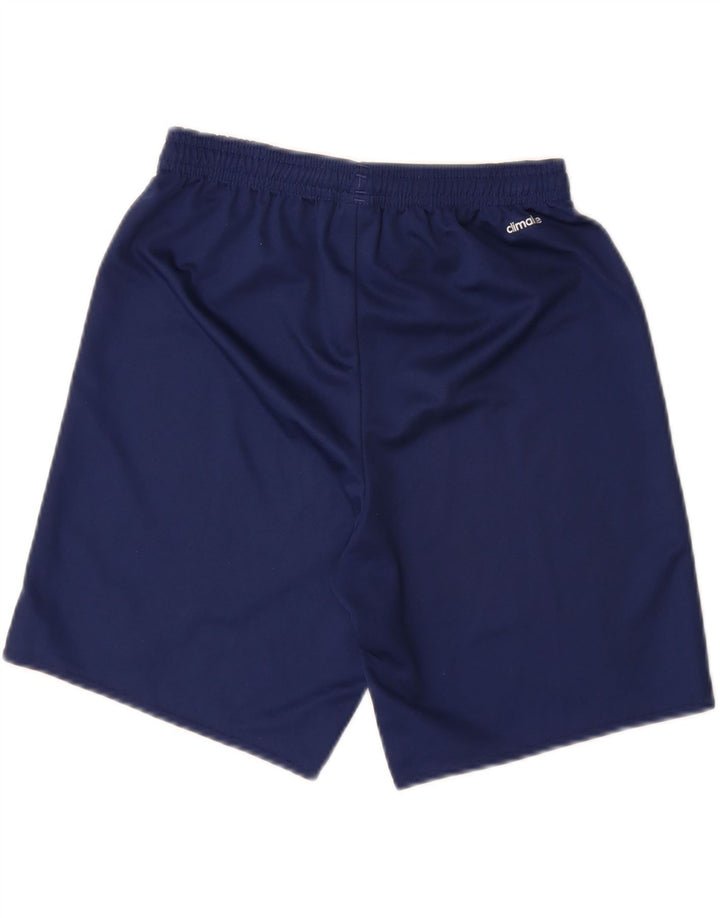 ADIDAS Jungen Climalite Sport Shorts 13-14 Jahre Marineblaues Polyester