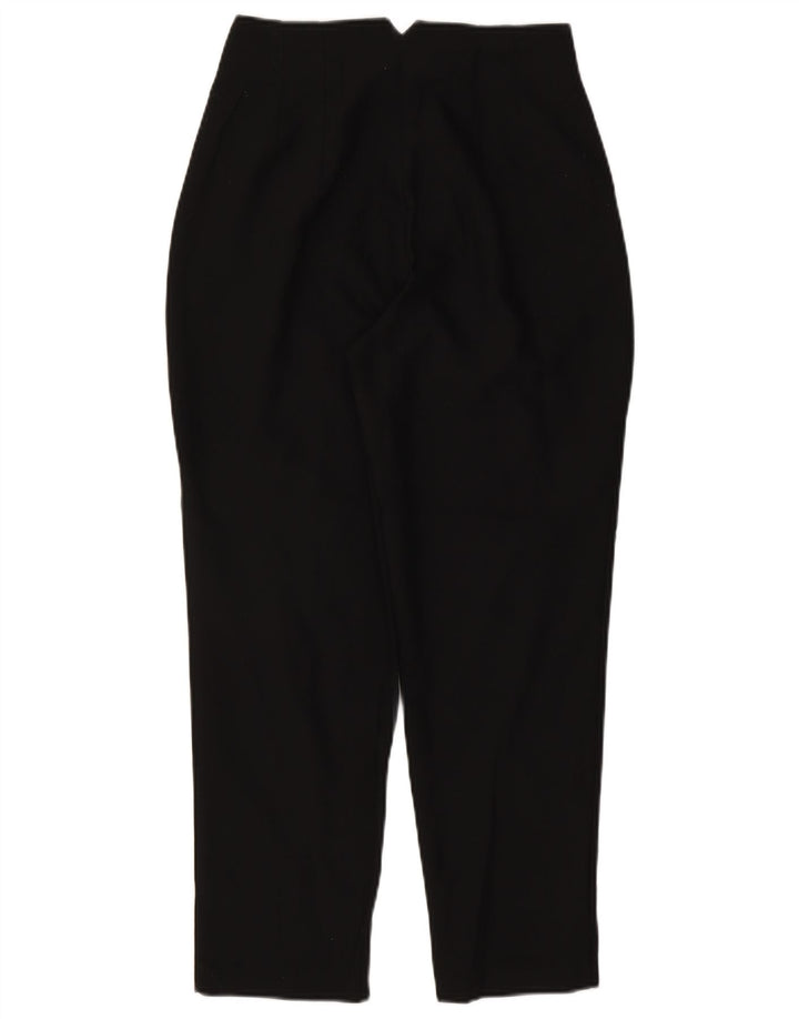 Zara Damen Tapered Freizeithose Medium W28 L26 Schwarz Polyester