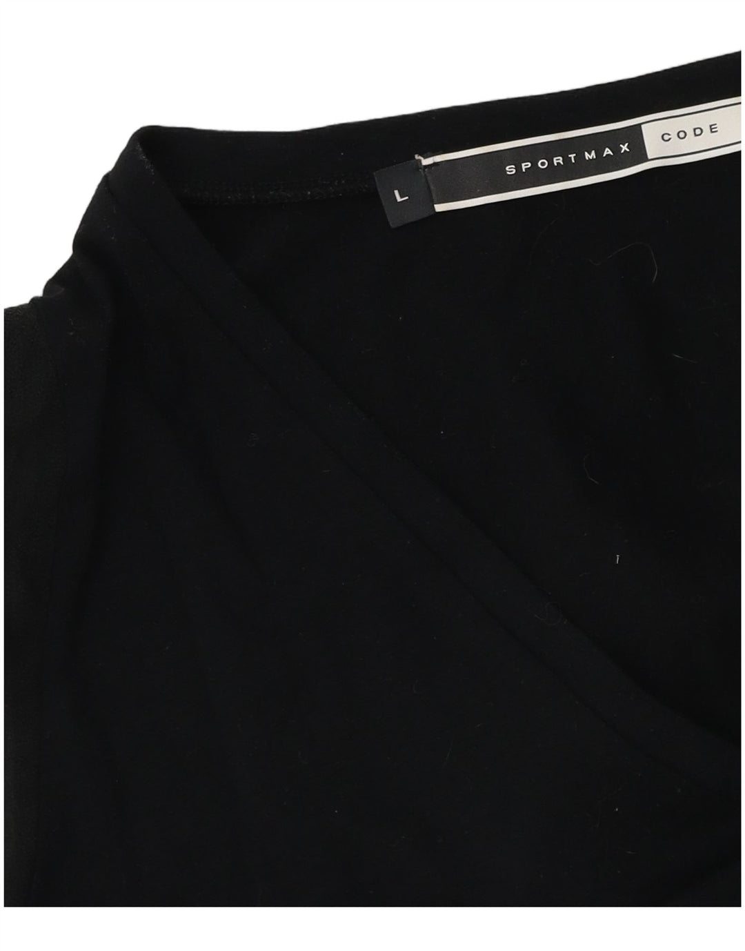 Sportmax Damen-Langarm-Blusenoberteil, UK-Größe 44, Größe L, Schwarz