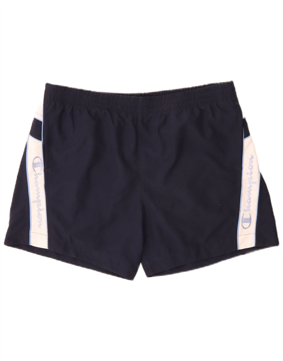 Champion Herren-Badeshorts mit Grafik, XL, Marineblau, Farbblock-Polyester