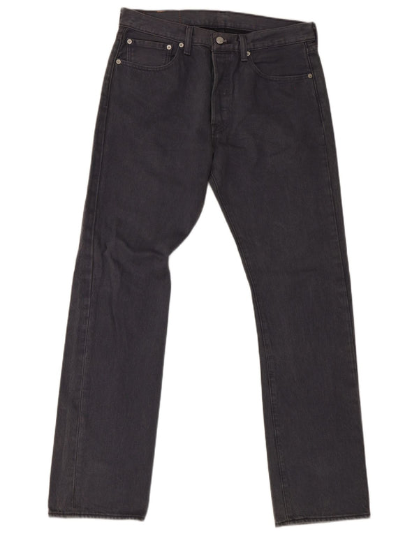 Levi's Herren 501 Straight Jeans W32 L32 Graue Baumwolle