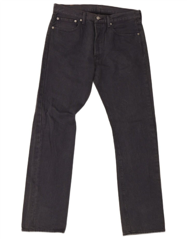 Levi's Herren 501 Straight Jeans W32 L32 Graue Baumwolle