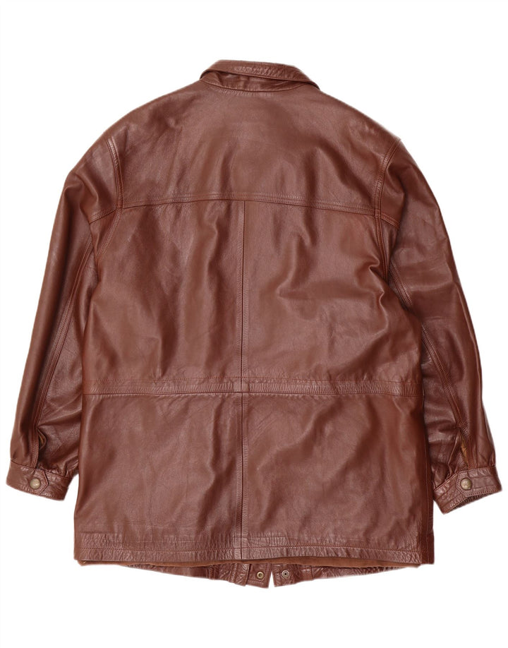 Vintage Herren Lederjacke UK 42 XL Braunes Leder