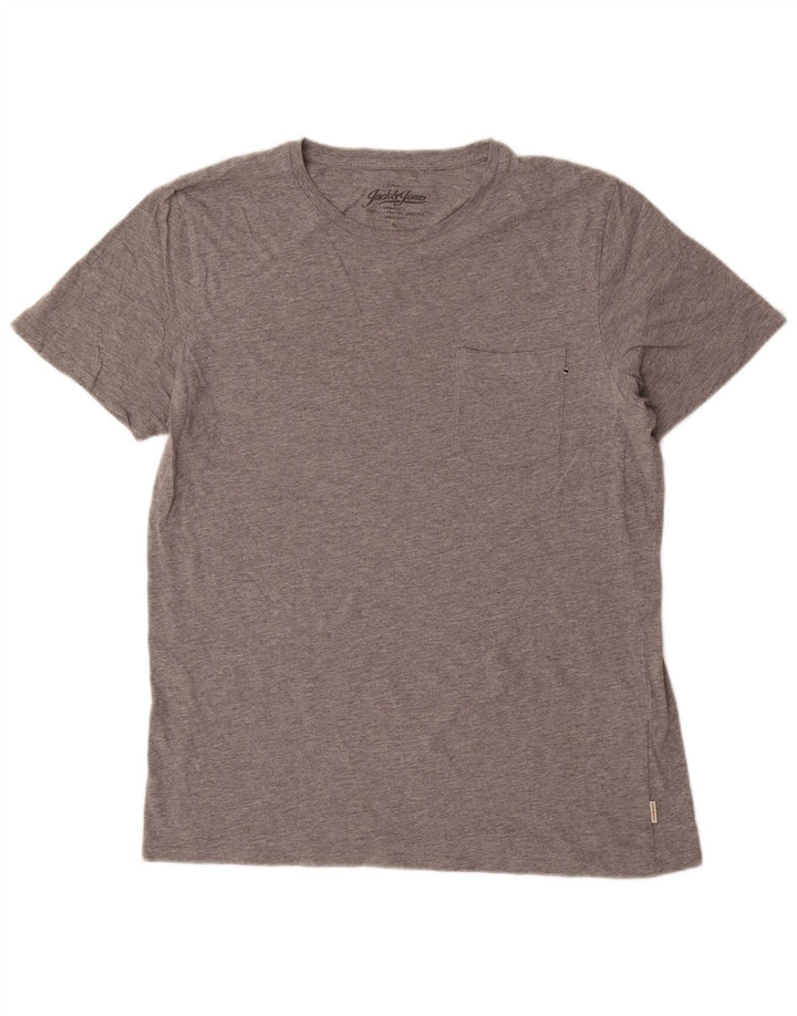 Jack & Jones Herren T-Shirt Top XL Grau Baumwolle
