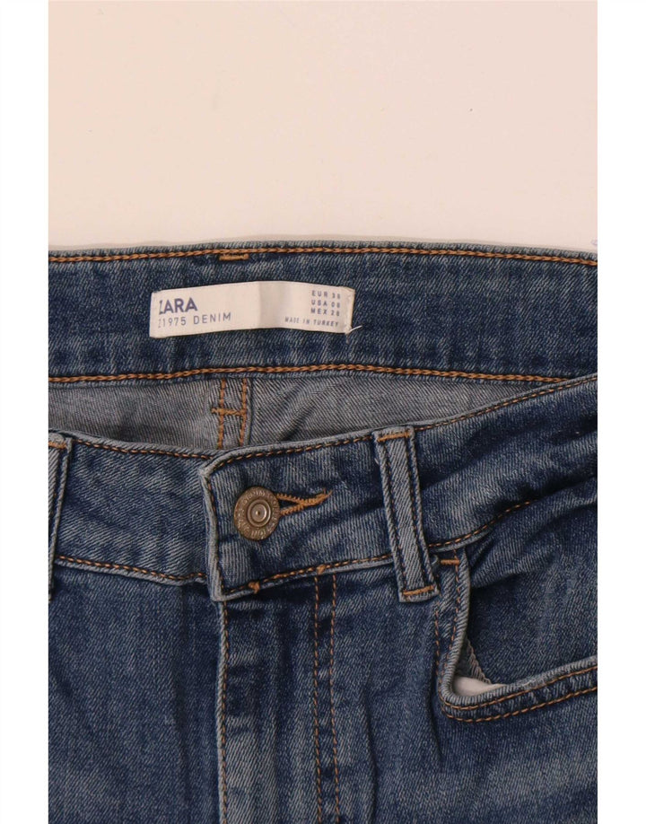 Zara Damen Slim Jeans EU 38 Small W28 L28 Blau