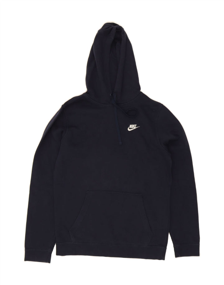NIKE Mens Hoodie Jumper Small Navy Blue Cotton Vintage Nike and Second-Hand Nike from Messina Hembry 