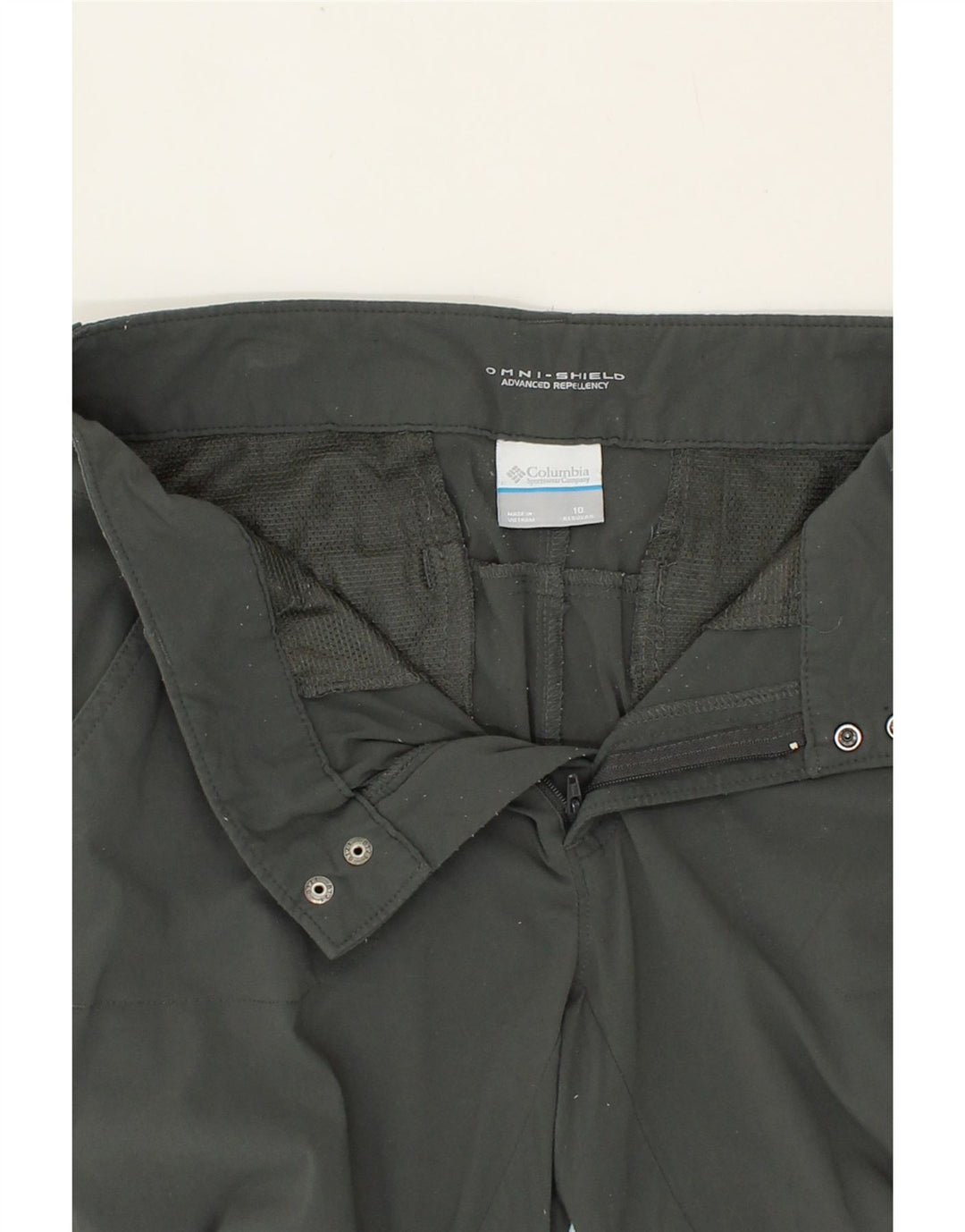 COLUMBIA Womens Straight Cargo Trousers US 10 Large W32 L32 Grey Vintage Columbia and Second-Hand Columbia from Messina Hembry 