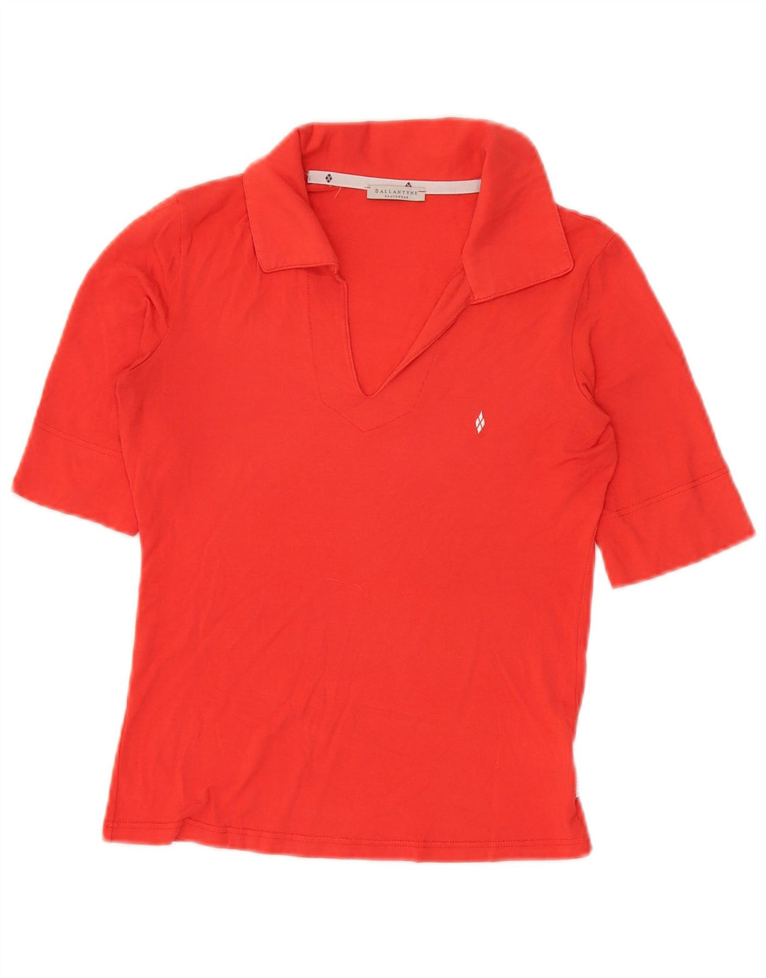 Ballantyne Damen Poloshirt UK 12 Mittelrote Viskose