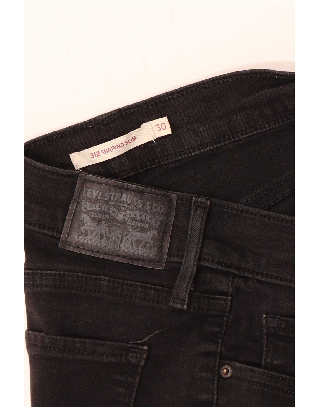 Levi's Damen 312 Shaping Slim Jeans W30 L30 Schwarz