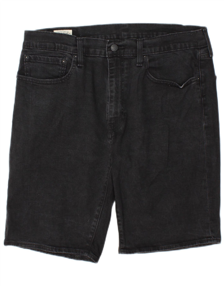 Levi's Herren 502 Denim Shorts W36 Große schwarze Baumwolle