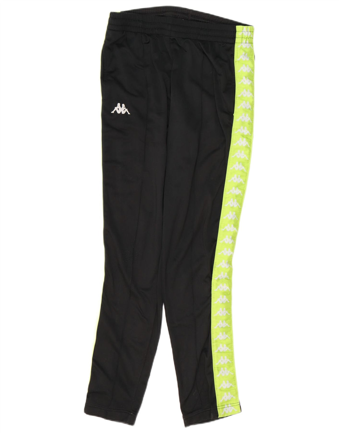 KAPPA Jungen-Trainingsanzug mit Grafik, 15–16 Jahre, schwarzes Farbblock-Polyester