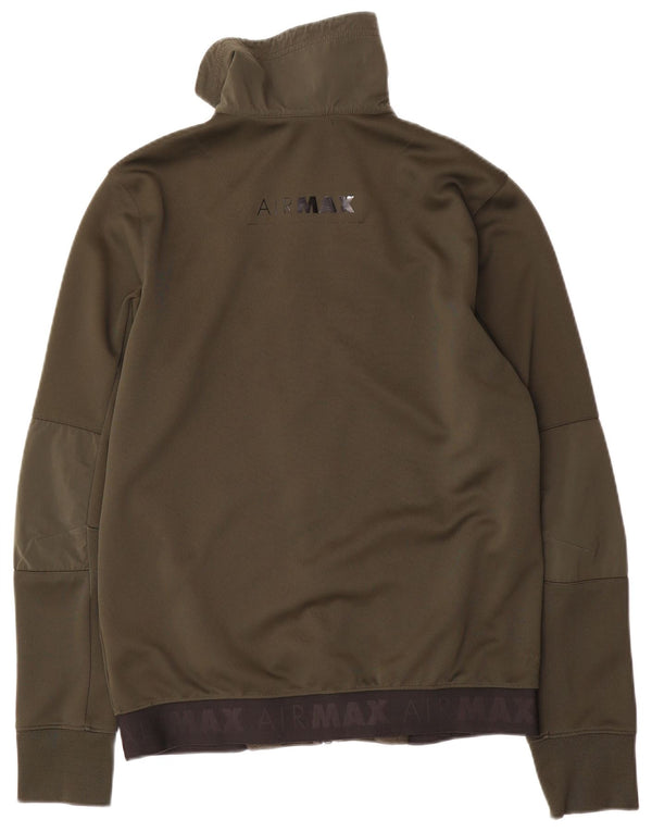 Nike Herren-Trainingsanzugoberteil mit Grafik, mittleres Khaki-Polyester