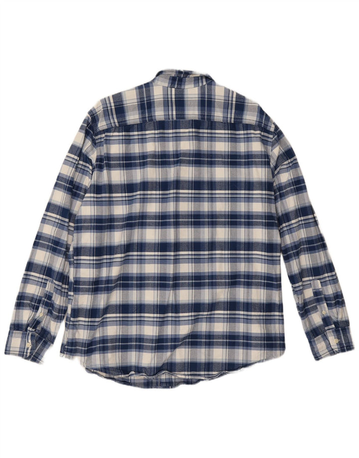 Levi's Herren-Standard-Flanellhemd XL, blau kariert, Baumwolle