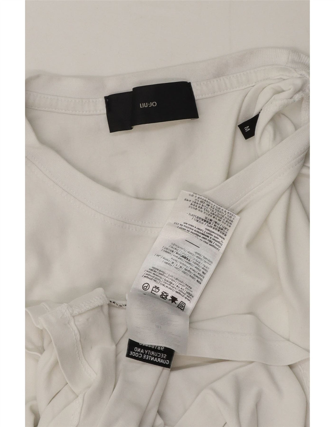 Liu Jo Herren T-Shirt Top aus mittelweißer Baumwolle