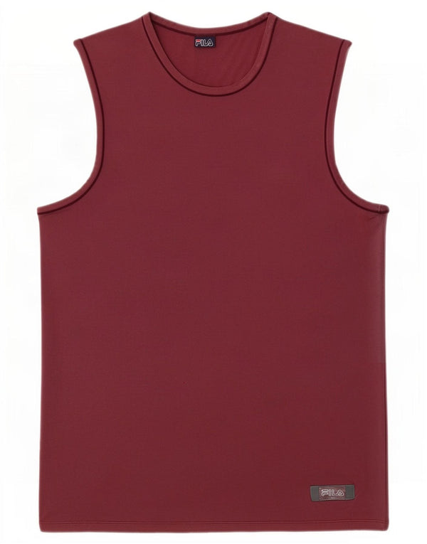 Fila Damen Weste Top UK 8 Small Burgund