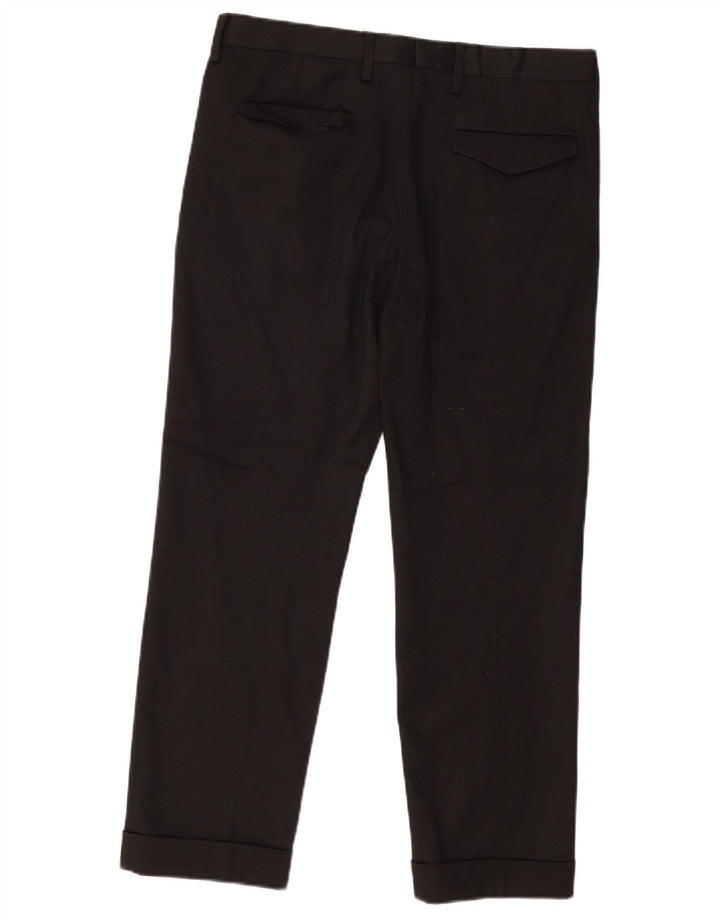 Gerade Chino-Hose für Herren von ZARA, EU 40, Größe M, W31, L28, Schwarz, Polyester
