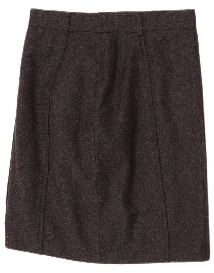 Vintage Damen Gerader Rock W26 Klein Grau