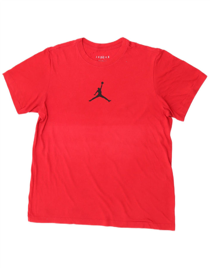 Jordan Herren T-Shirt mit Grafik, Größe L, Rot