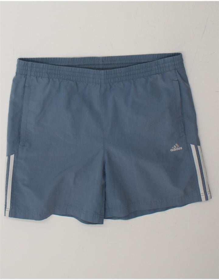 ADIDAS Mens Sport Shorts Medium  Blue Polyester Vintage Adidas and Second-Hand Adidas from Messina Hembry 