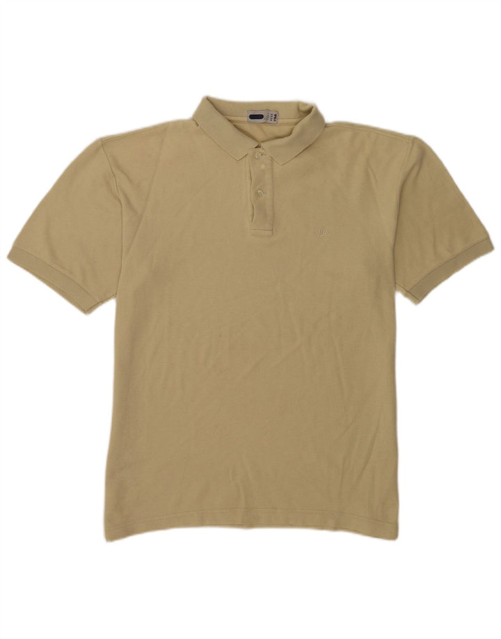 Fila Herren Poloshirt IT 50 Mittelbeige Baumwolle