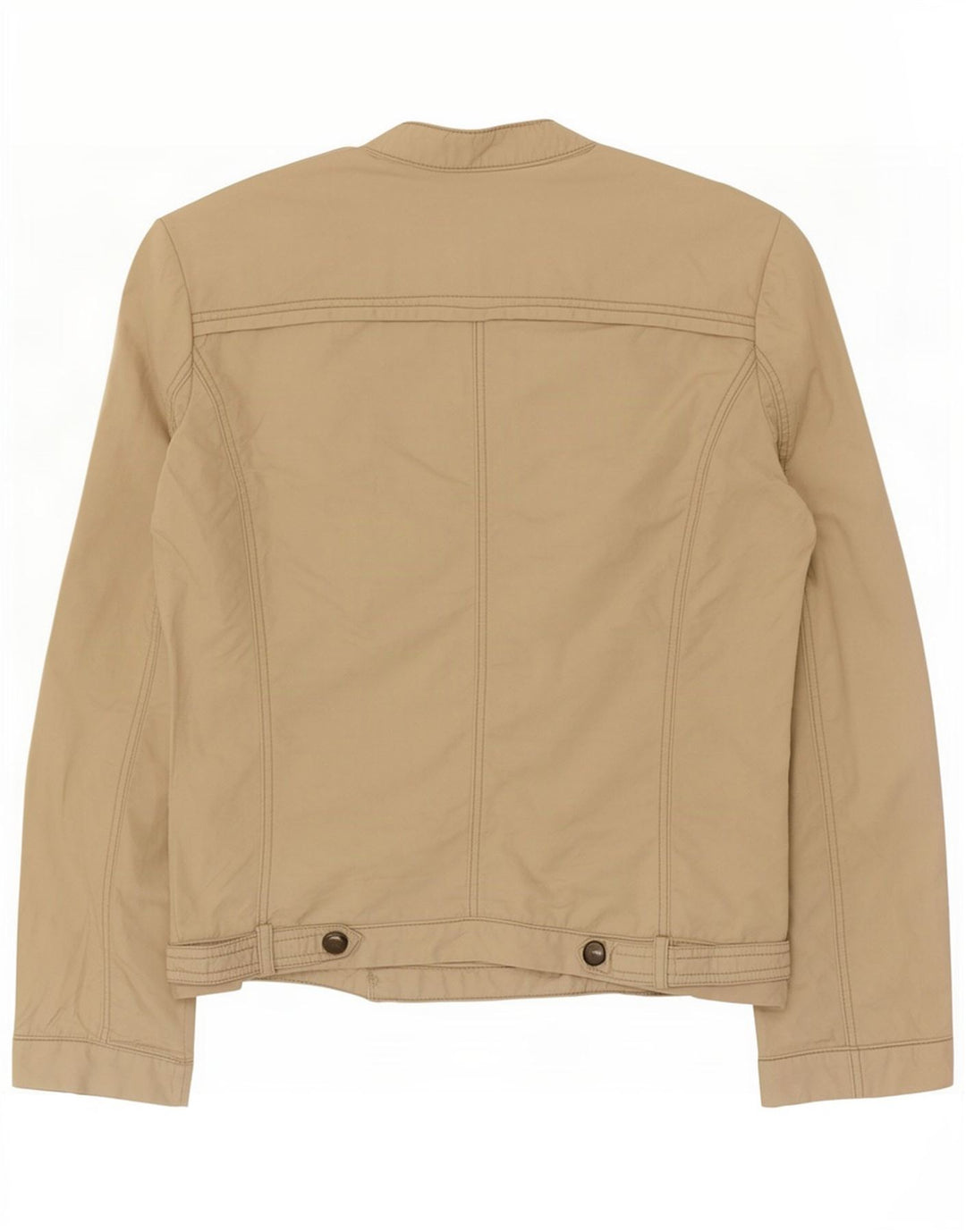 Zara Damen Bomberjacke UK 12 Mittelbeige Baumwolle