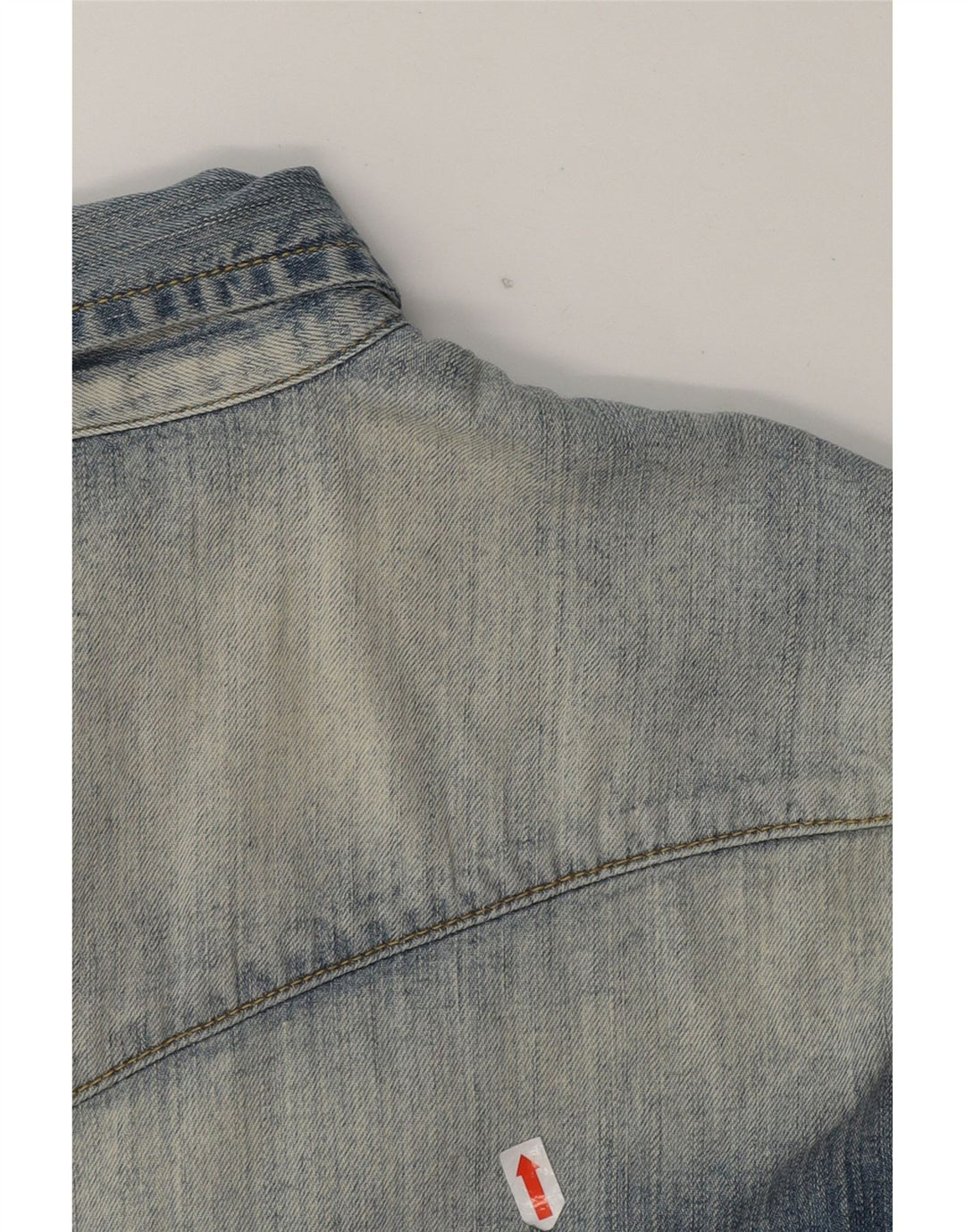 VINTAGE Mens Denim Shirt XL Blue Cotton Vintage Vintage and Second-Hand Vintage from Messina Hembry 