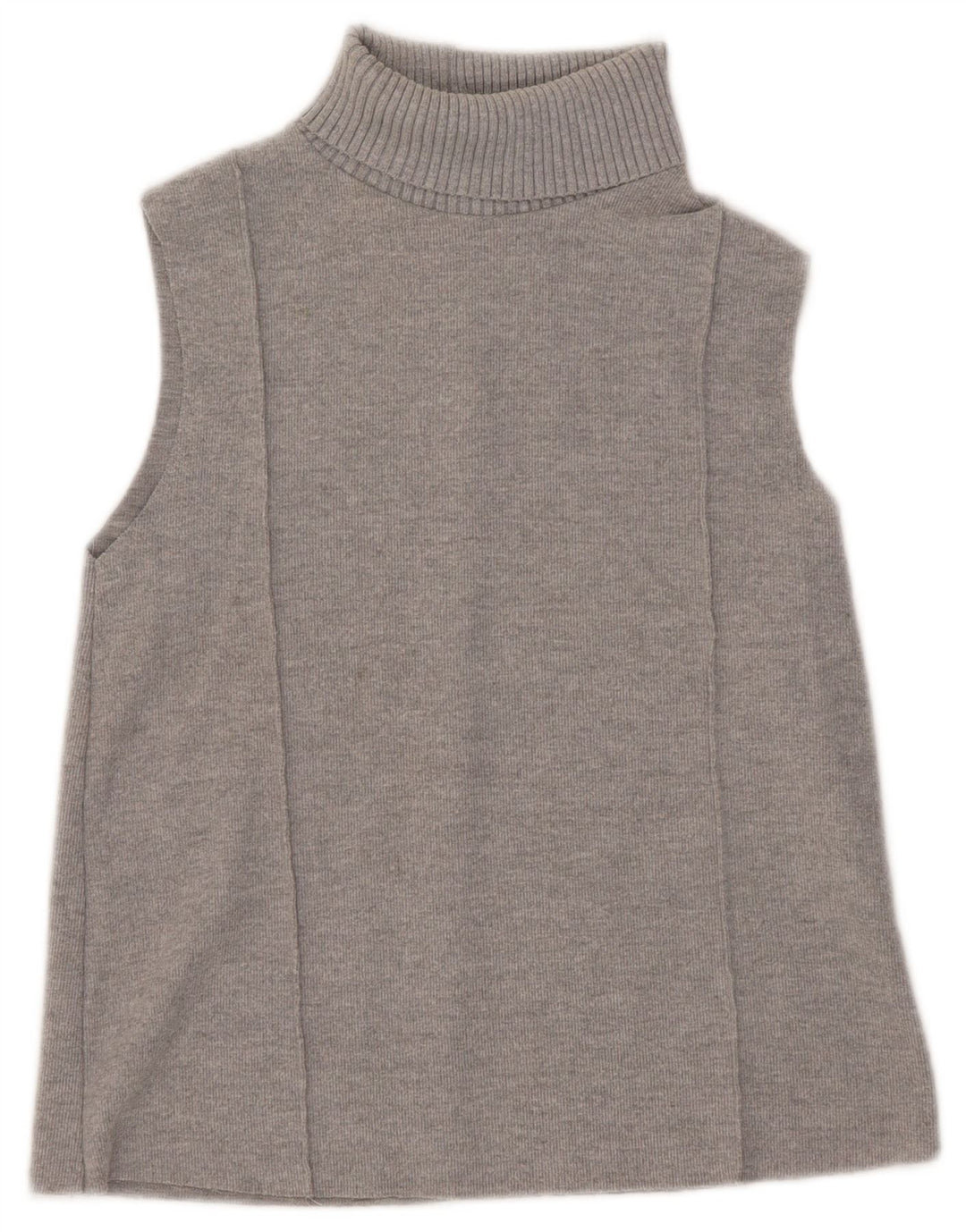 Zara Damen Weste Tank Top UK 10 Small Grau Polyester