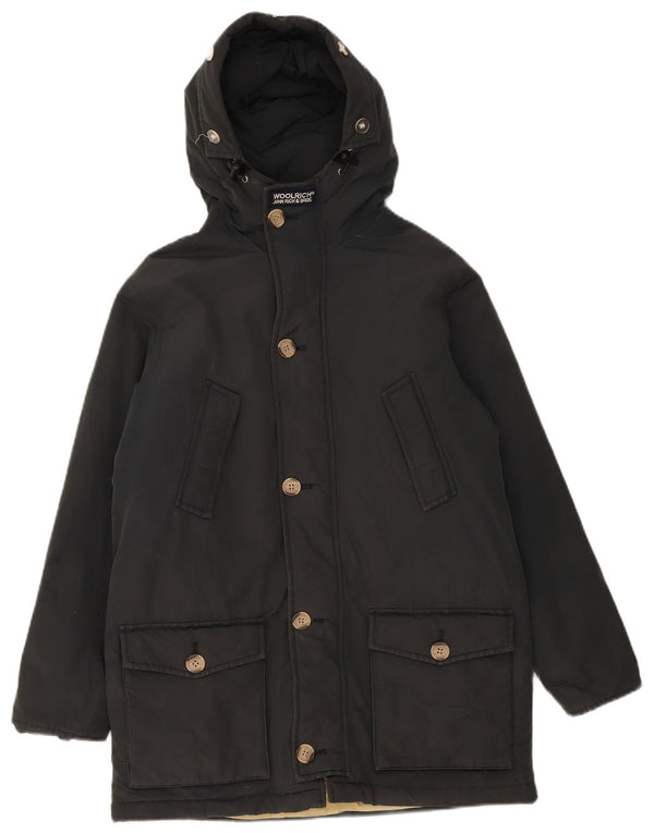 Woolrich Wattierte Parka-Jacke für Jungen mit Kapuze, 11–12 Jahre, Schwarz