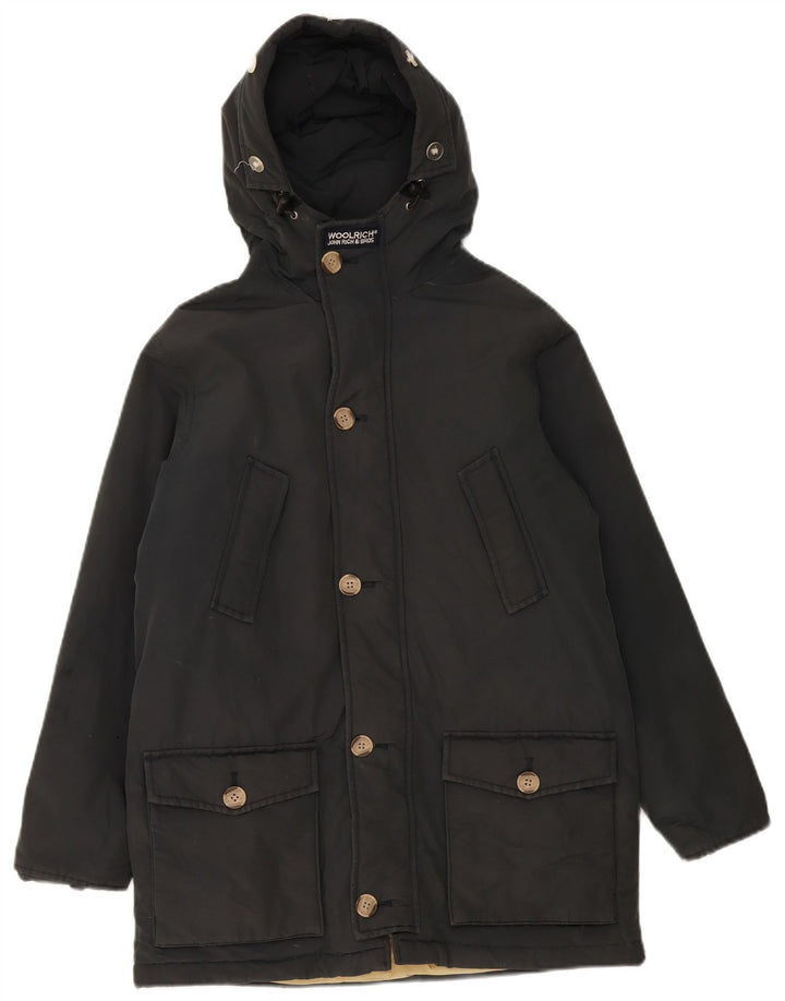 Woolrich Wattierte Parka-Jacke für Jungen mit Kapuze, 11–12 Jahre, Schwarz