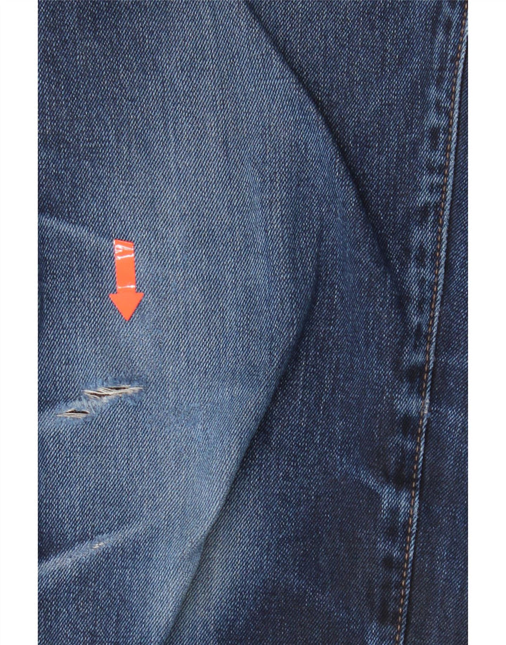 TRUSSARDI Mens Slim Jeans W32 L33 Navy Blue Vintage Trussardi and Second-Hand Trussardi from Messina Hembry 