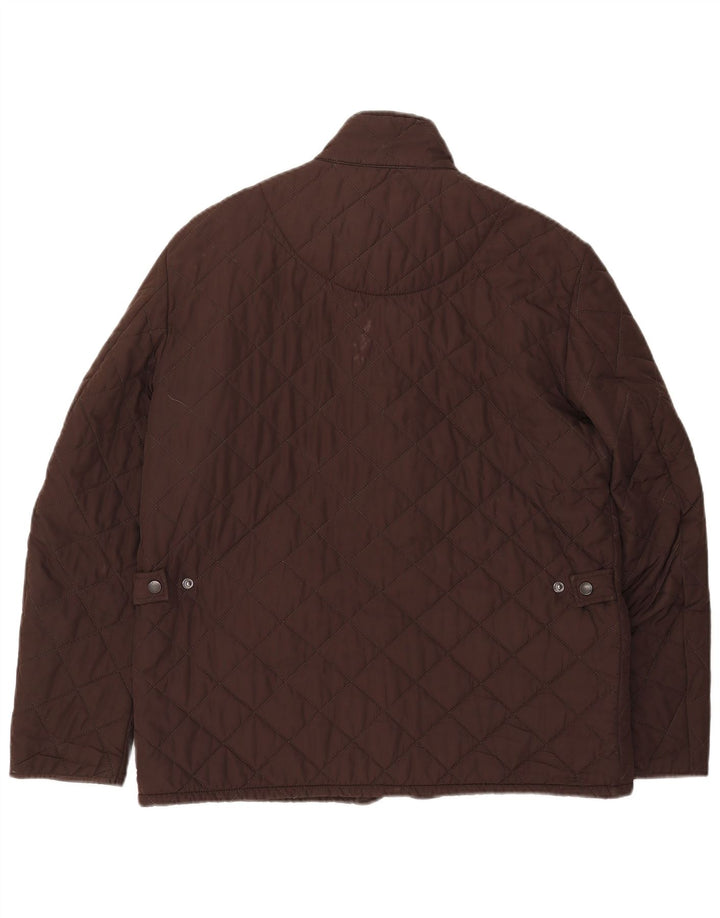 BARBOUR Herren Steppjacke UK 40 Large Braun Polyester