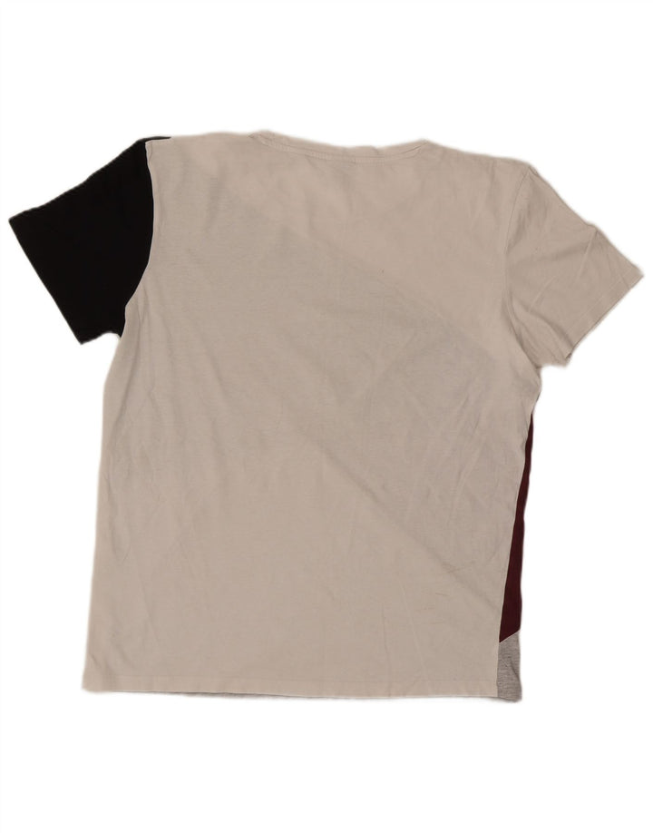 Jack & Jones Herren T-Shirt Top XL Mehrfarbige Colourblock-Baumwolle