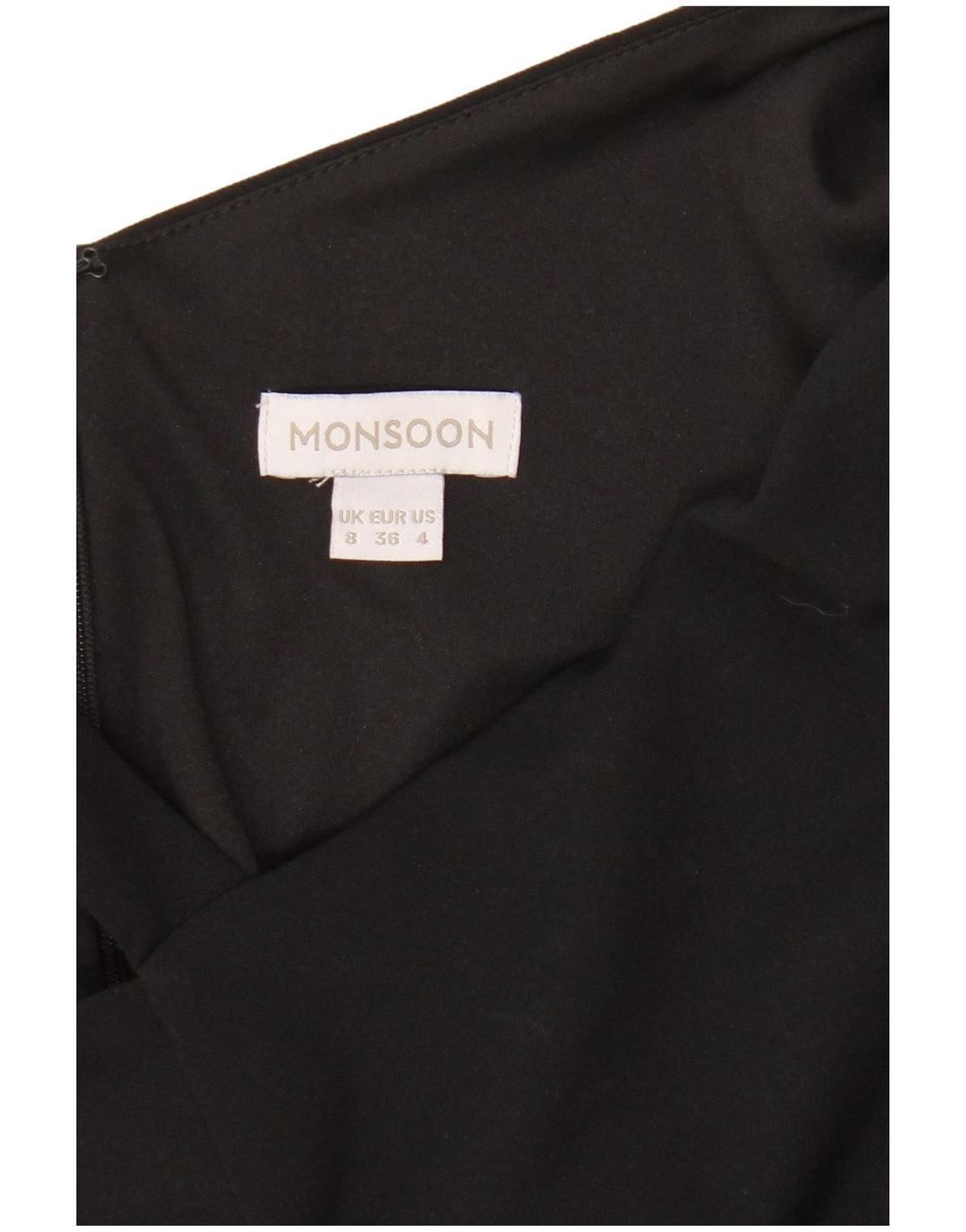 Monsoon One-Shoulder-Jumpsuit für Damen, Größe S, UK 8, Schwarz, Polyester