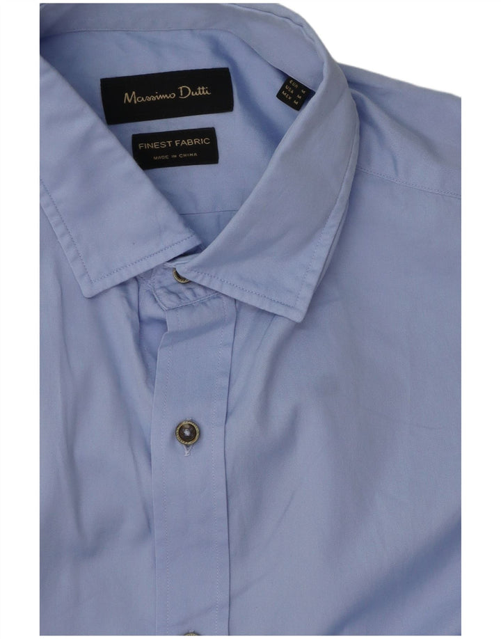 Massimo Dutti Herrenhemd Mittelblau