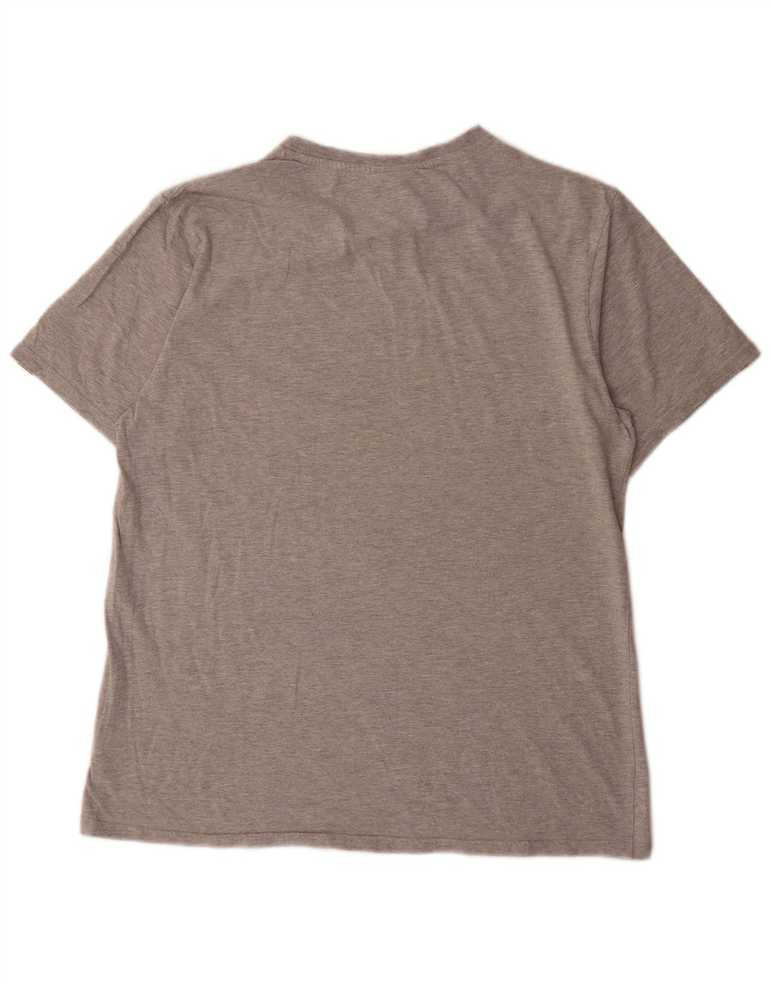 Ellesse Herren-Grafik-T-Shirt-Oberteil XL aus grau melierter Baumwolle