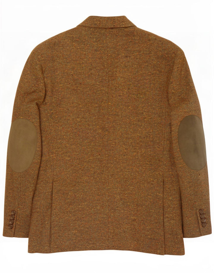 Essential Herren-Blazer mit 3 Knöpfen, IT 50, groß, Khaki, meliert