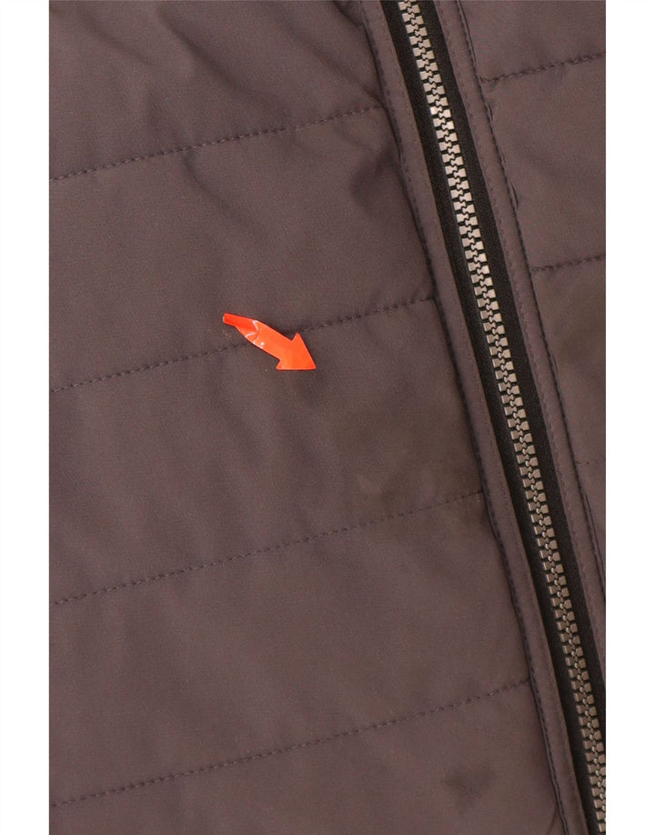 NAUTICA Herren Reversible Wattierte Jacke UK 40 Large Schwarz Polyester