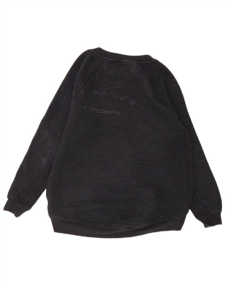 Nike Damen-Sweatshirt-Pullover, groß, schwarze Baumwolle