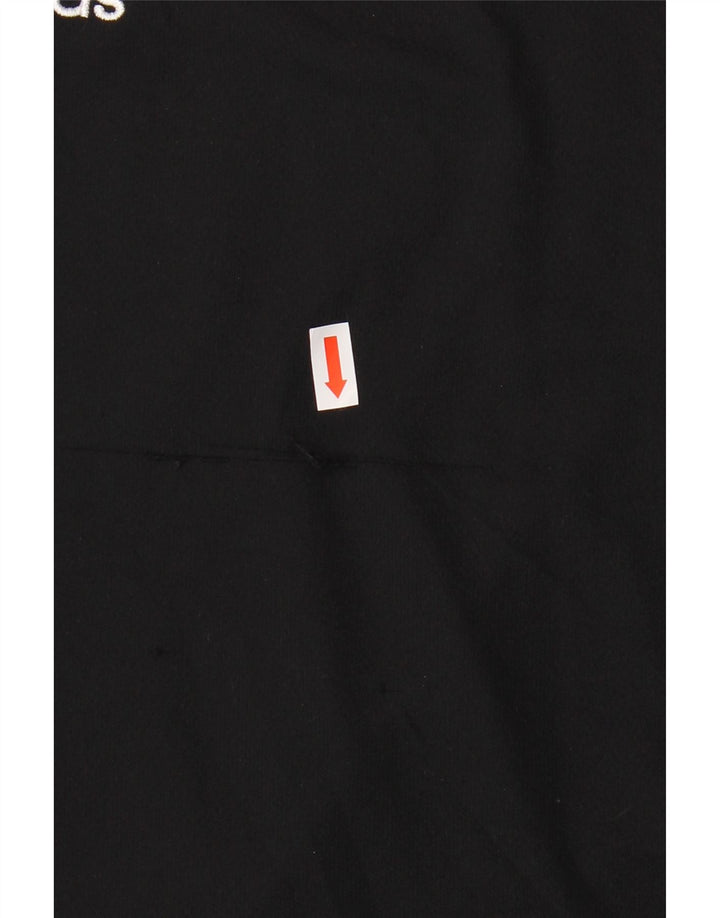 ADIDAS Herren Climalite T-Shirt Top Medium Schwarz Colourblock Polyester