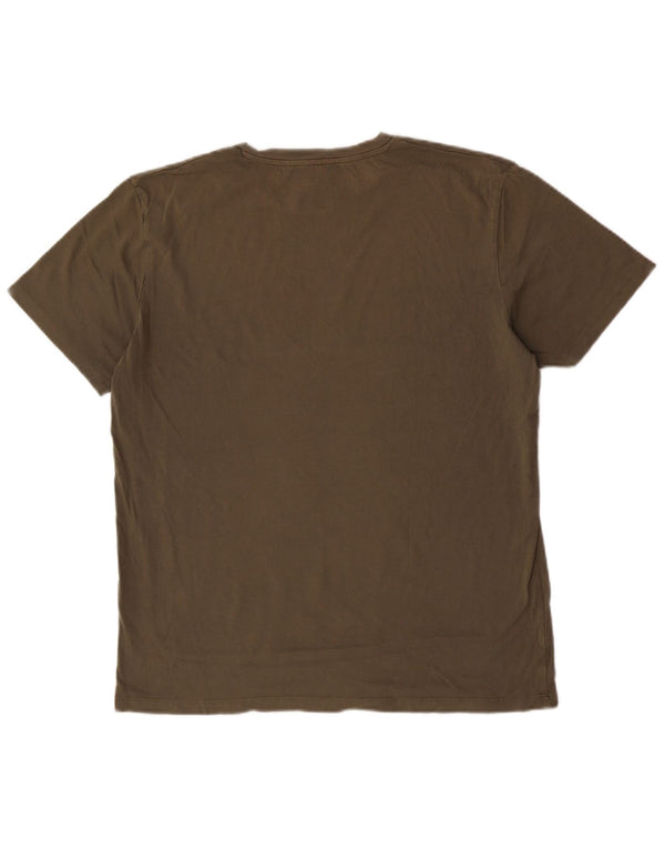 Jack & Jones Herren-T-Shirt mit normaler Passform, Grafik, XL, grüne Baumwolle