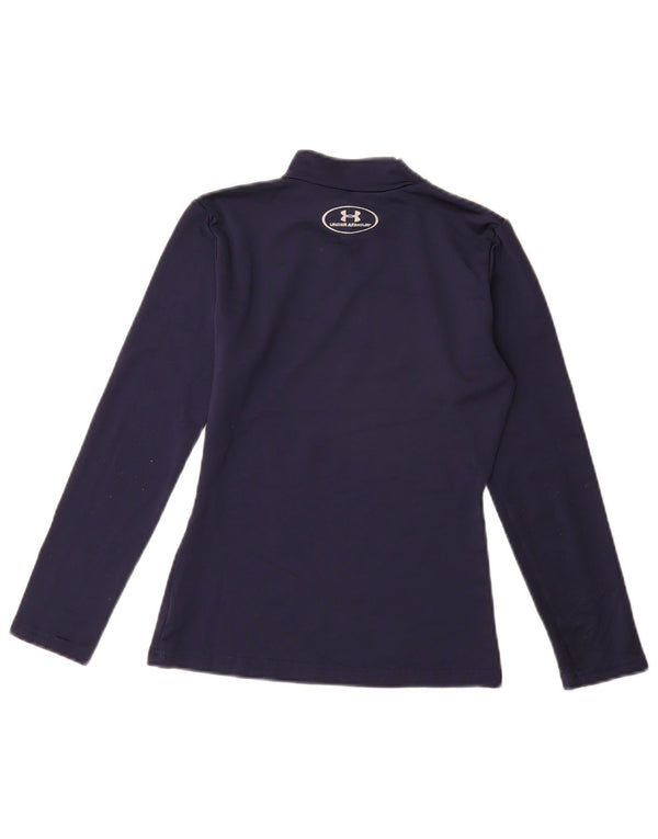 UNDER ARMOUR Jungen Cold Gear Top Langarm 9–10 Jahre Medium Marineblau