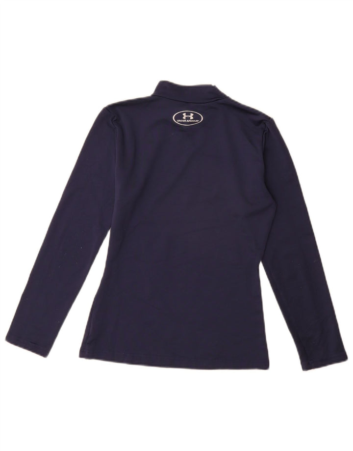 UNDER ARMOUR Jungen Cold Gear Top Langarm 9–10 Jahre Medium Marineblau