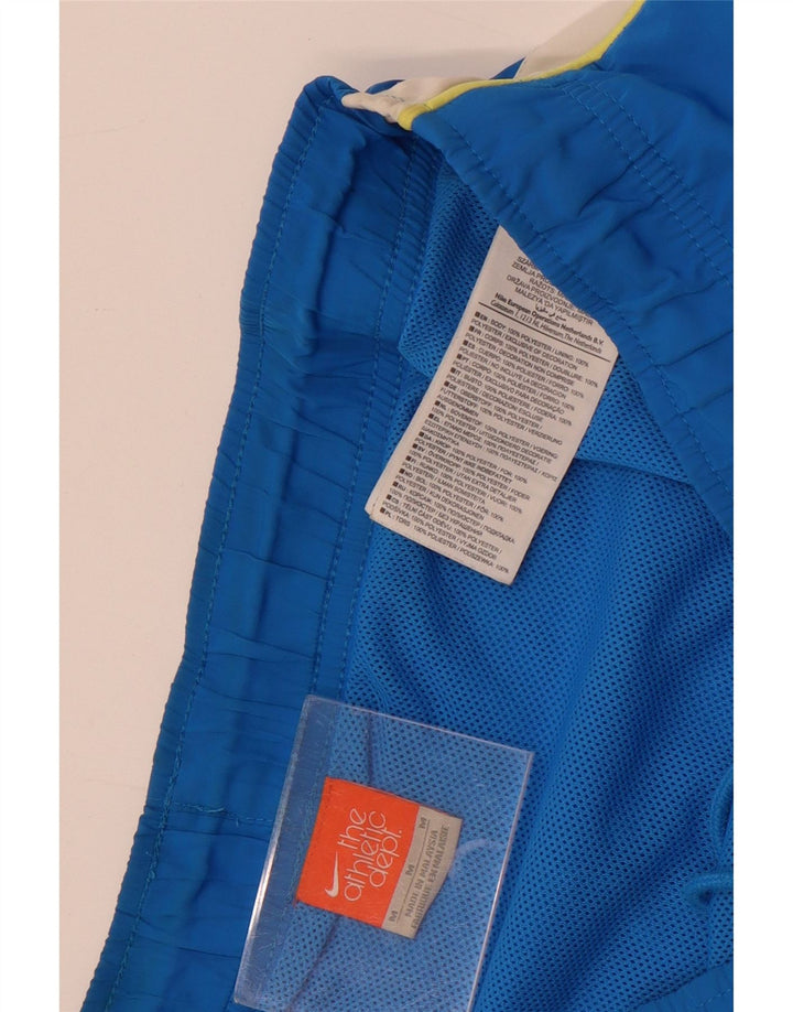 Nike Herren-Badeshorts aus mittelblauem Colourblock-Polyester